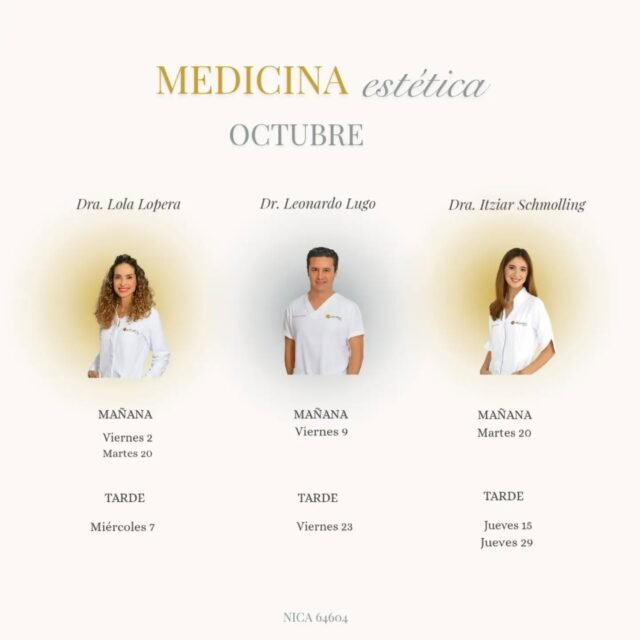 Agenda abierta de Medicina Estética para el mes de octubre.

☎️ 687050655

 📍C/ Serafín Álvarez Campana 2 
  El Puerto de Santa María