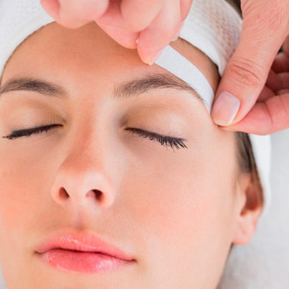 depilación facial con cera